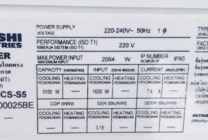 Máy lạnh cũ Mitsubishi 2hp SRK18CS-S5 gas410 mới 90%