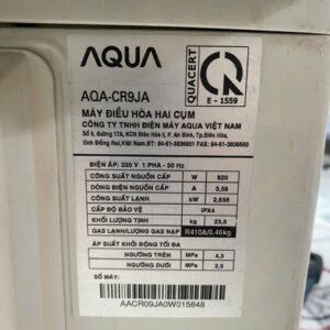 Máy Lạnh Aqua (AQR-CR9JA) 1hp Inverter Giá rẻ Chính Hãng Mới 95%